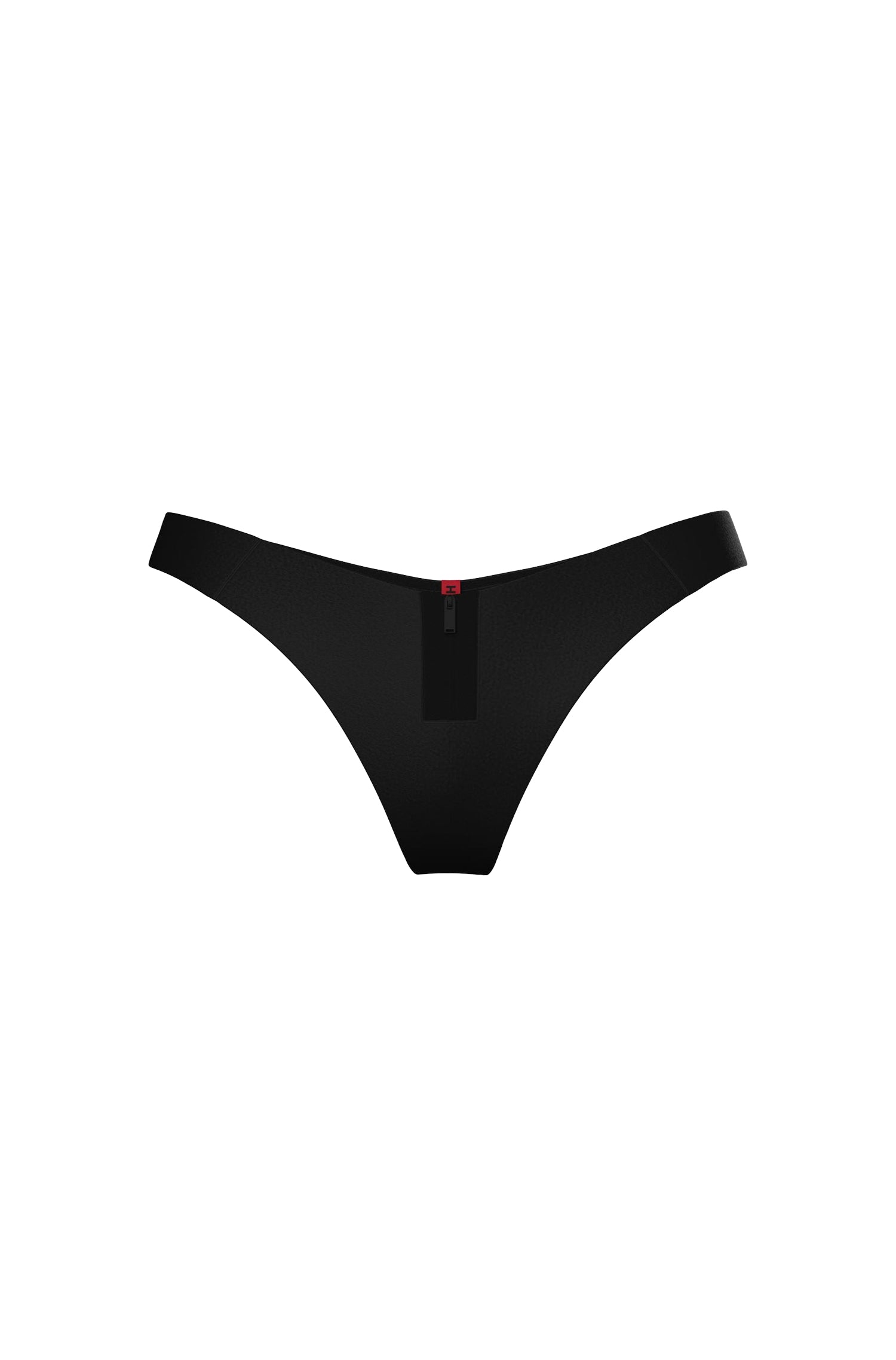 BLACK // BIKINI BOTTOMS WAVE THONG