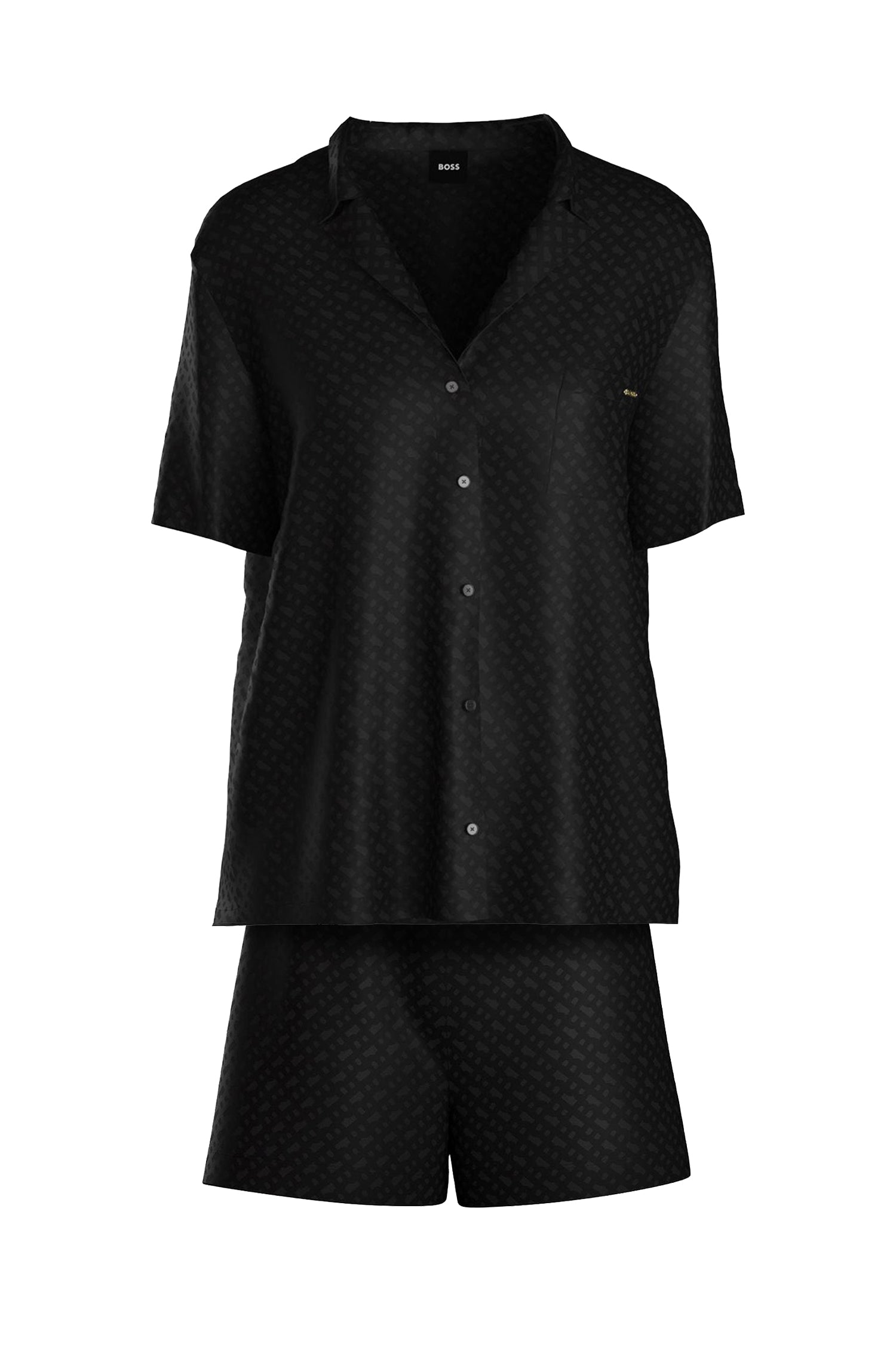 Monogram Pyjama Set - Black