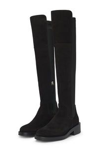 Iryna leather thigh-high boots - Black