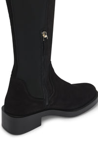 Iryna leather thigh-high boots - Black