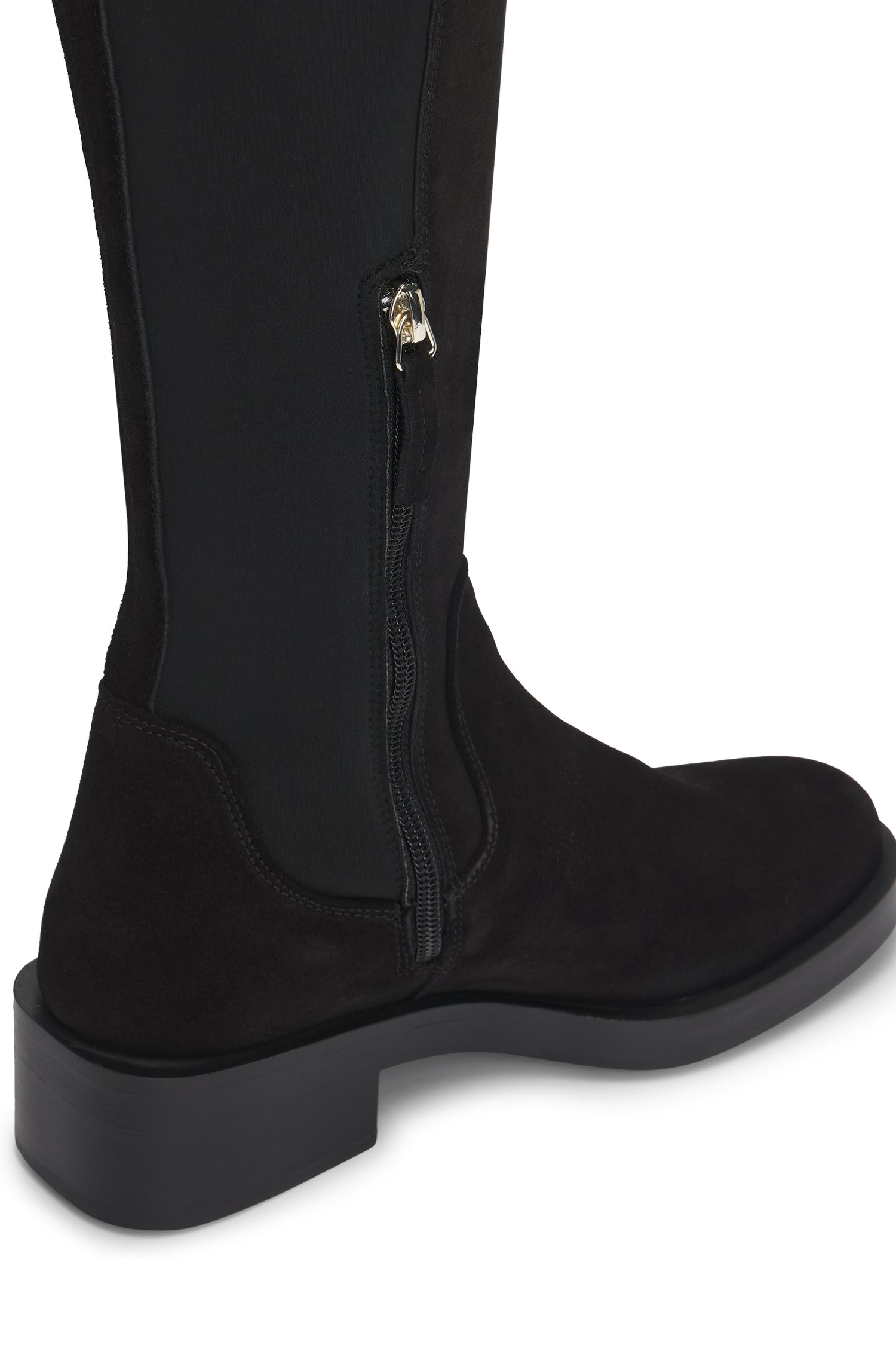 Iryna leather thigh-high boots - Black