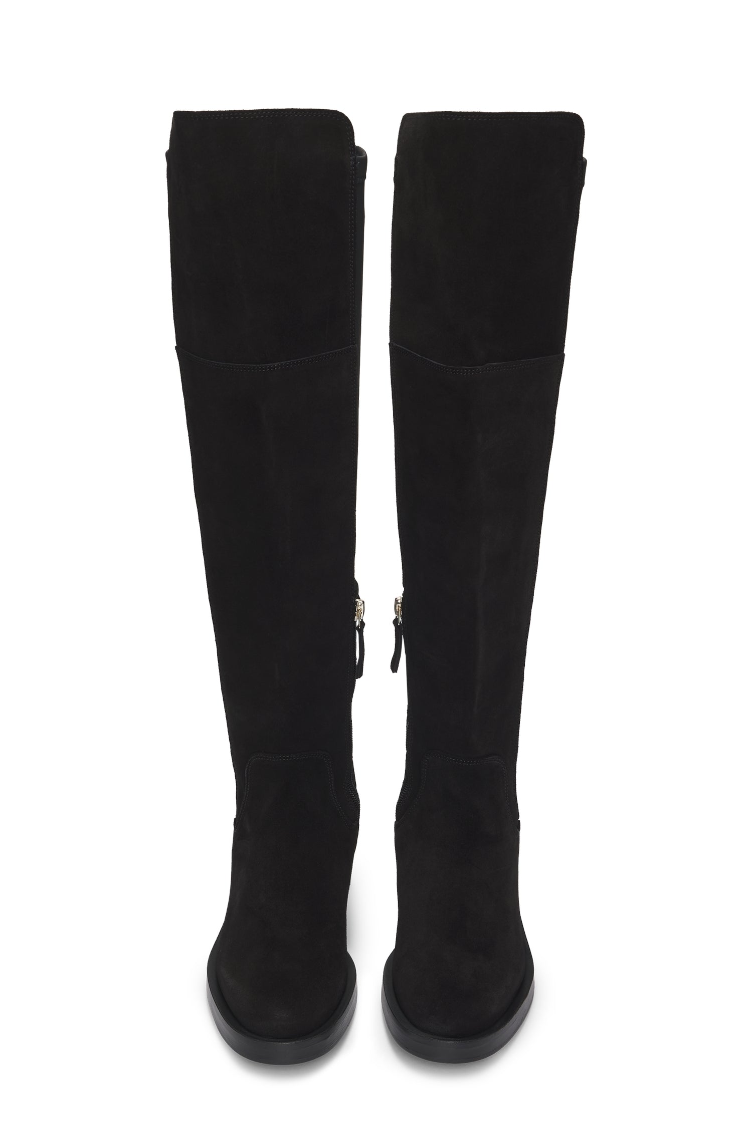 Iryna leather thigh-high boots - Black