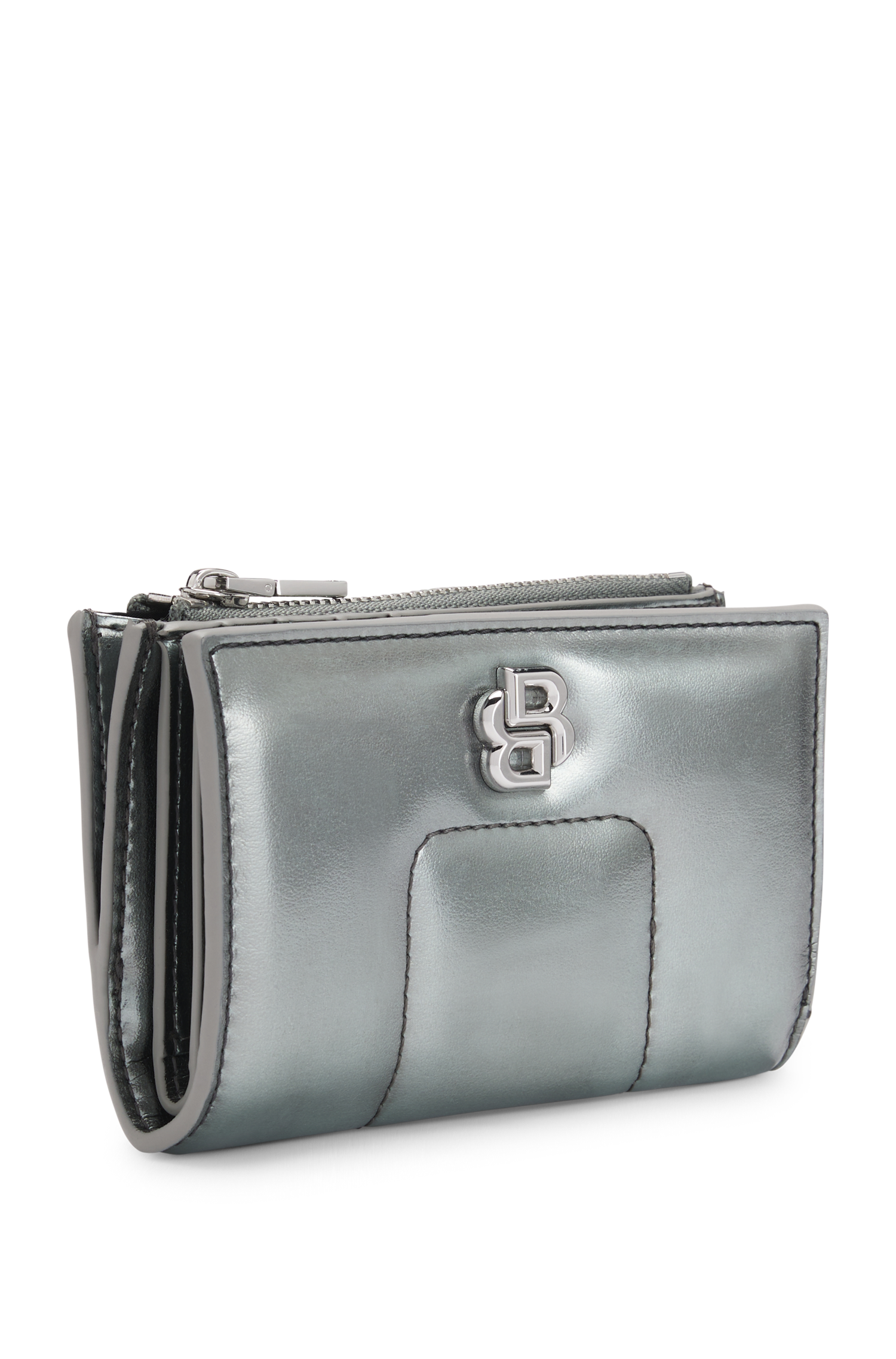 SILVER // WALLETS B_ICON SM WALLET EV