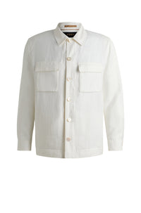 Blazer Corvin en lin - White