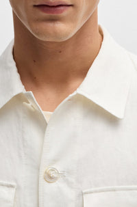 Blazer Corvin en lin - White