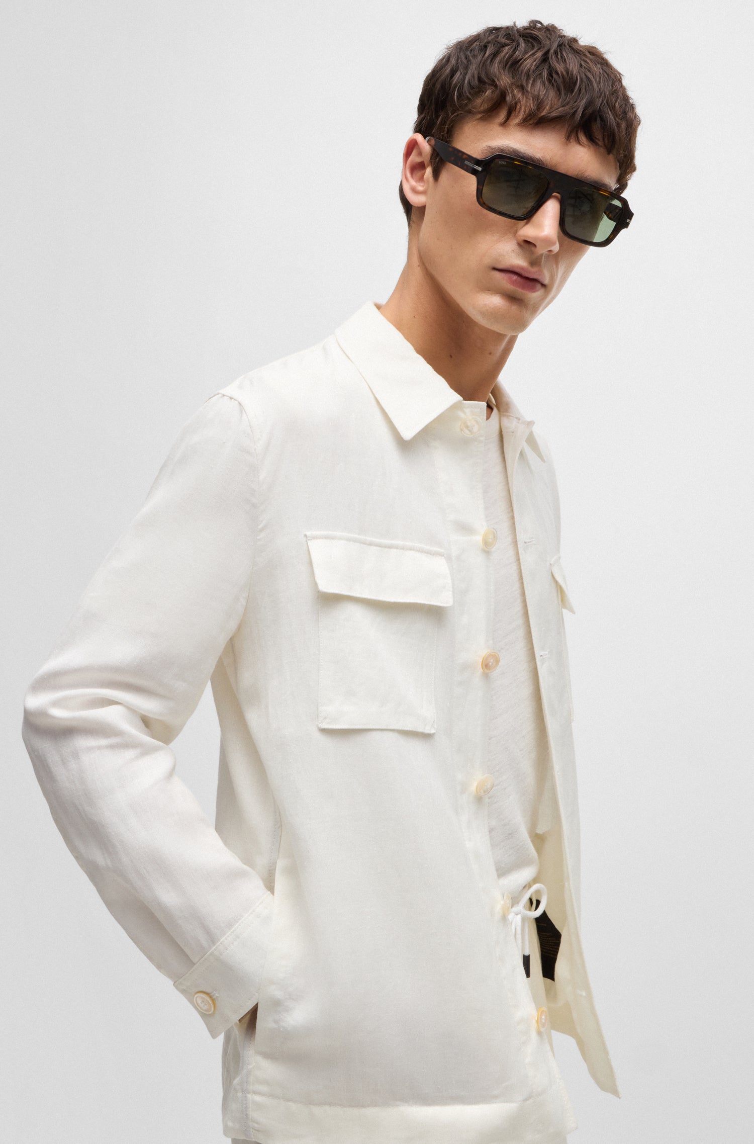 WHITE // BLAZERS L-CORVIN-2PP-243_IN