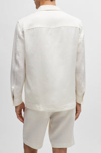 Blazer Corvin en lin - White