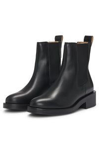 Iryna leather ankle boots - Black