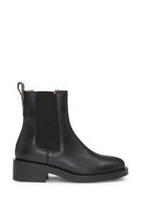Iryna leather ankle boots - Black