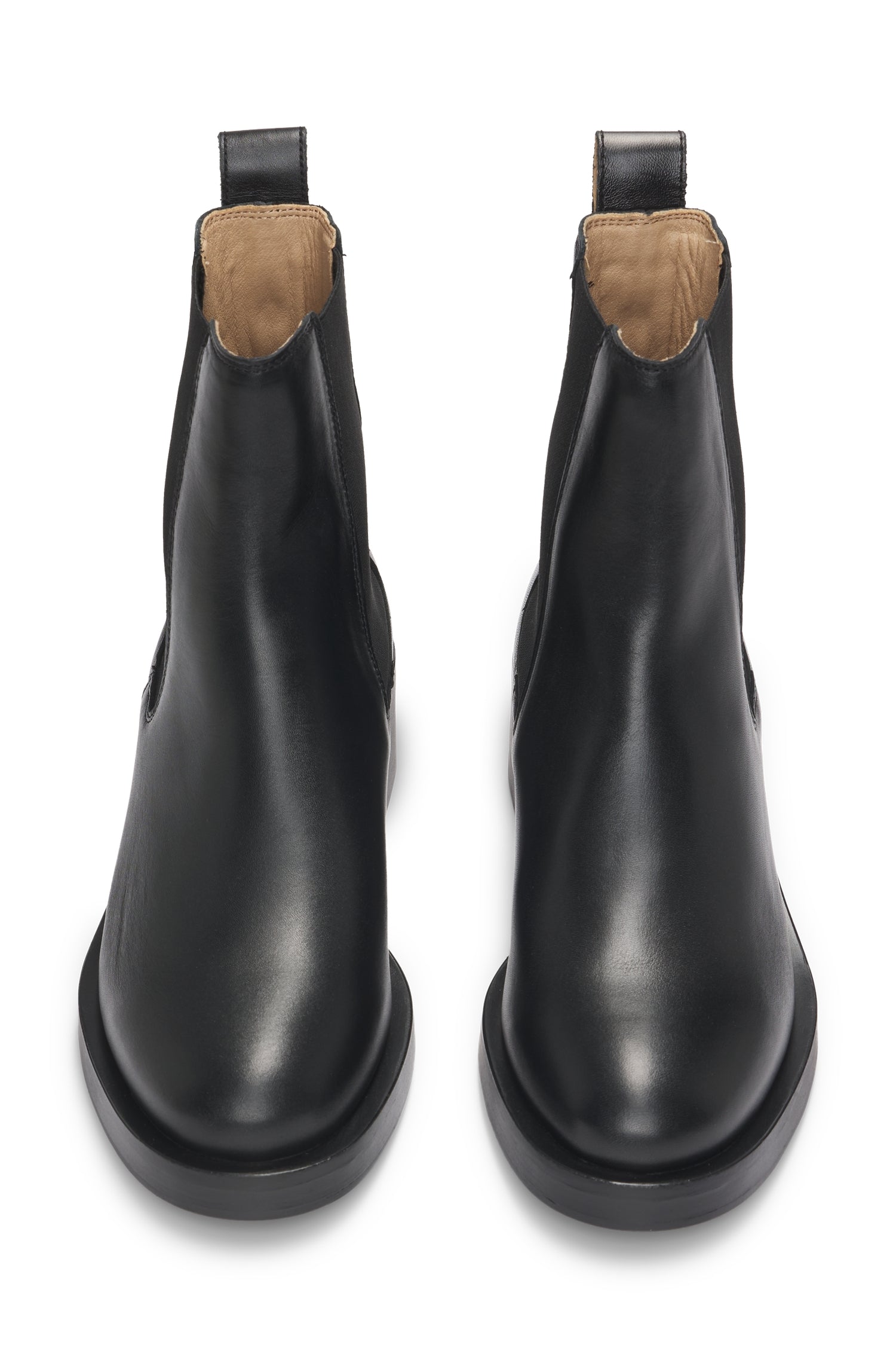 Iryna leather ankle boots - Black