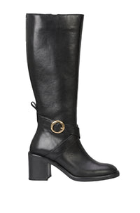 Camy leather boots - Black