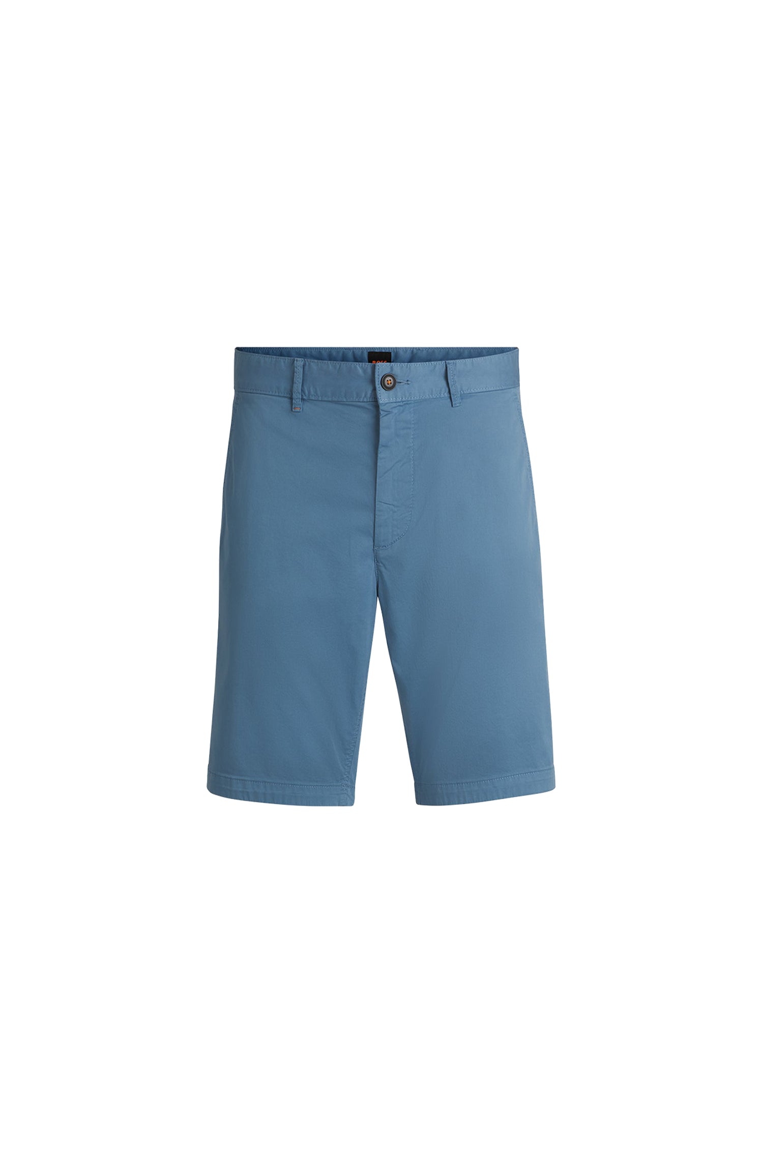 Slim-fit chino shorts - Open Blue
