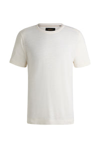 Tesar linen & silk T-shirt - Natural
