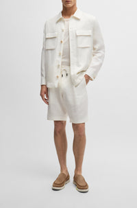 Tesar linen & silk T-shirt - Natural