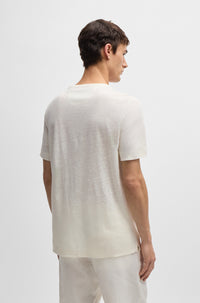 Tesar linen & silk T-shirt - Natural