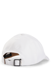 WHITE // WOVEN CAP ZED_SL