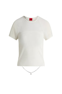 Slevetta short-sleeved top - Natural
