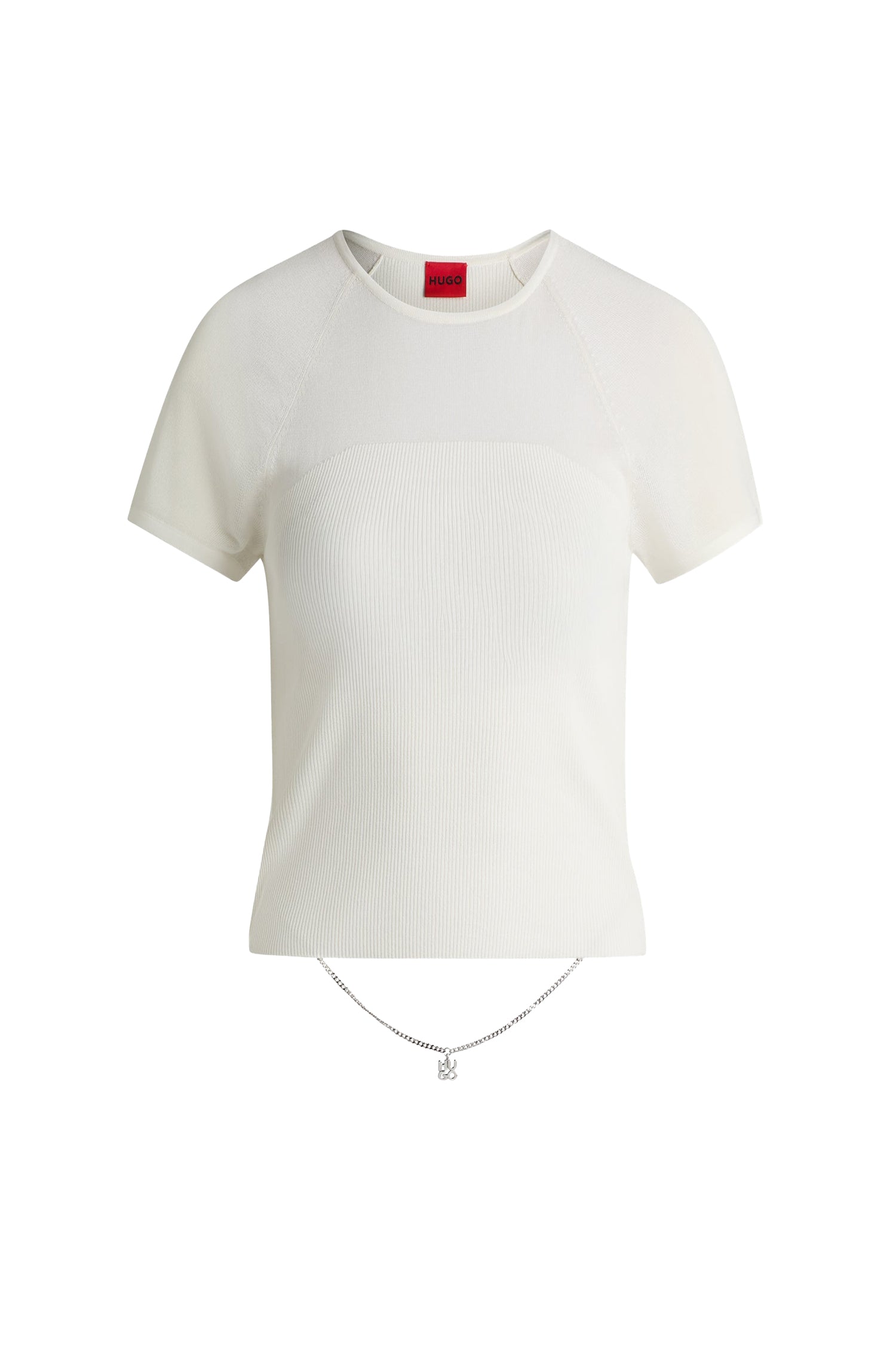 Slevetta short-sleeved top - Natural