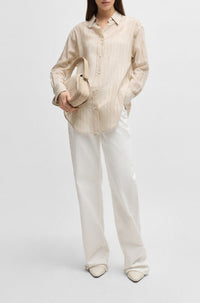 OPEN WHITE // TAILORED BLOUSES BAREDANA
