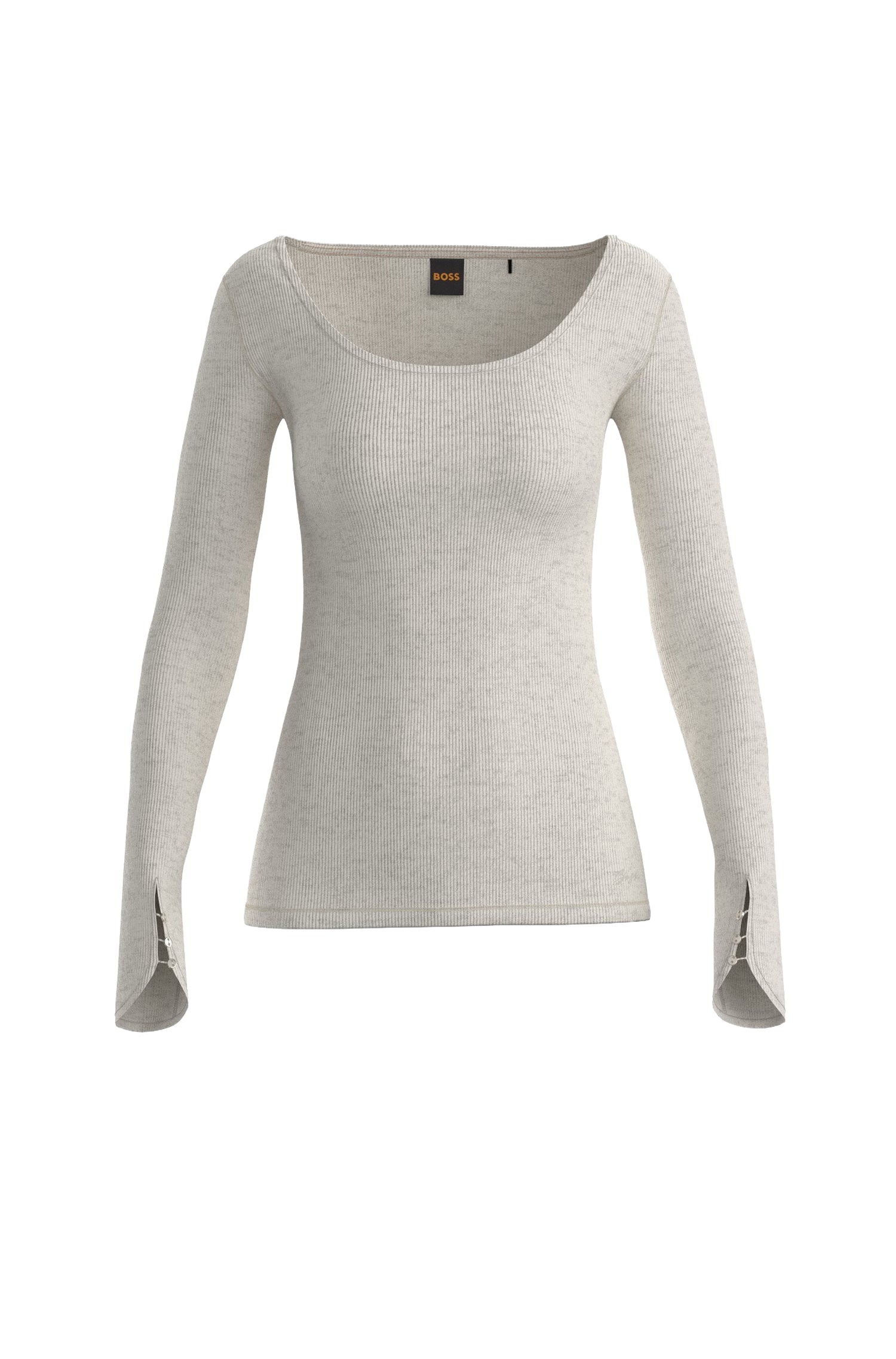 Edeline long-sleeved T-shirt - Open White