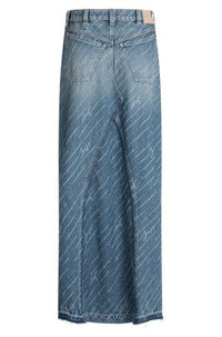 MEDIUM BLUE // CASUAL SKIRTS C_ DNM LONG SKIRT