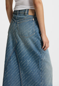 MEDIUM BLUE // CASUAL SKIRTS C_ DNM LONG SKIRT