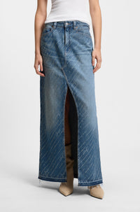 MEDIUM BLUE // CASUAL SKIRTS C_ DNM LONG SKIRT