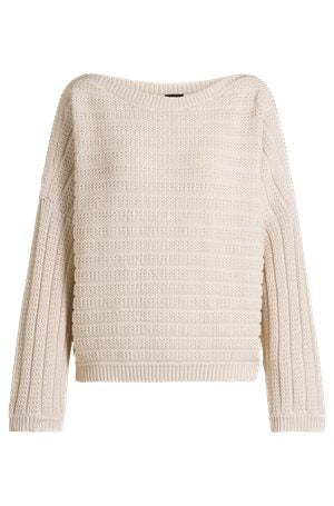 OPEN WHITE // SWEATERS FLEMINDA