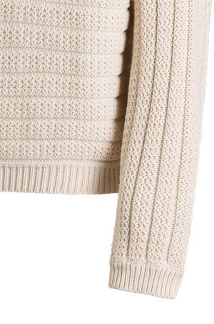 OPEN WHITE // SWEATERS FLEMINDA