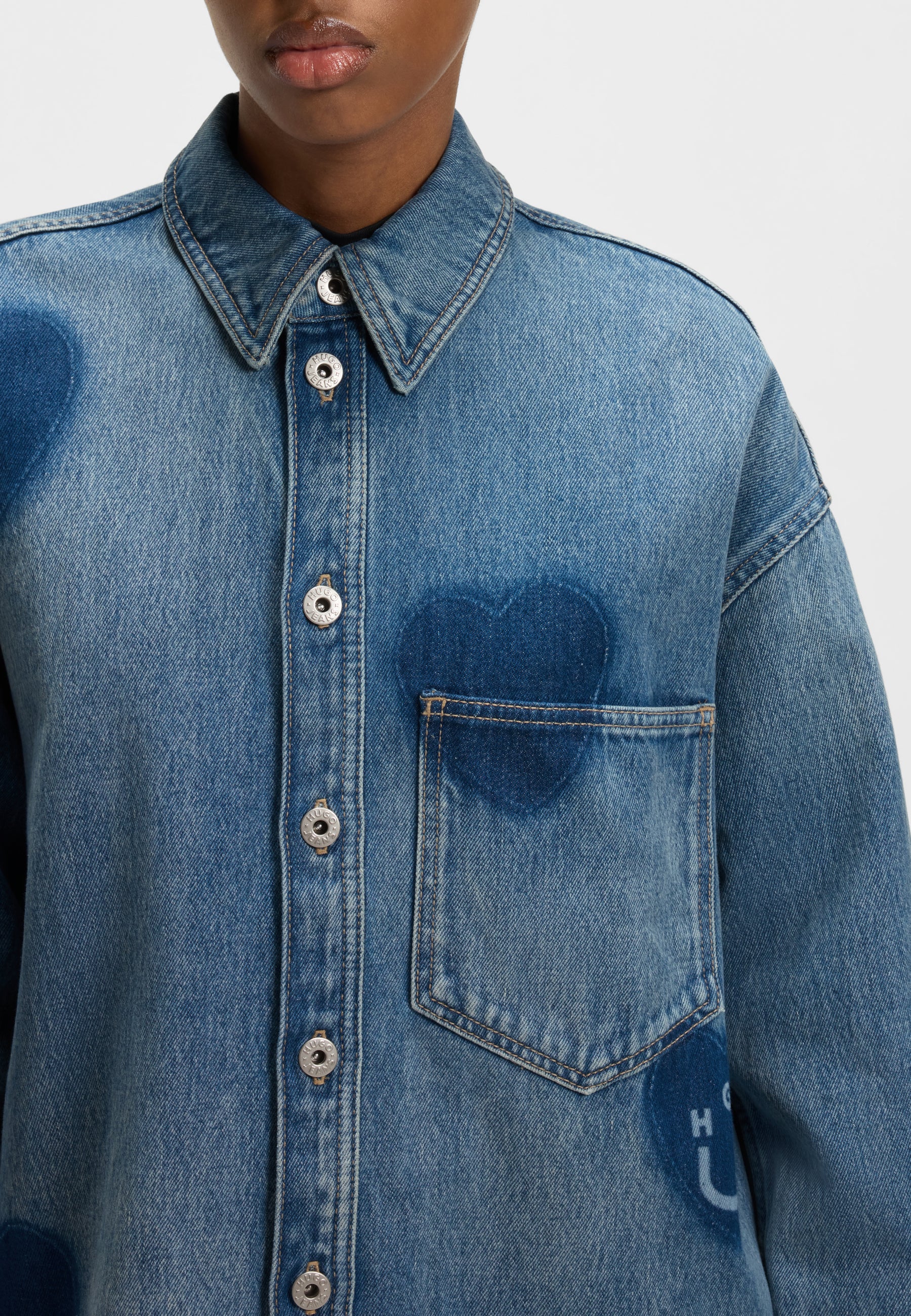 MEDIUM BLUE // CASUAL BLOUSES GARESA_2_B