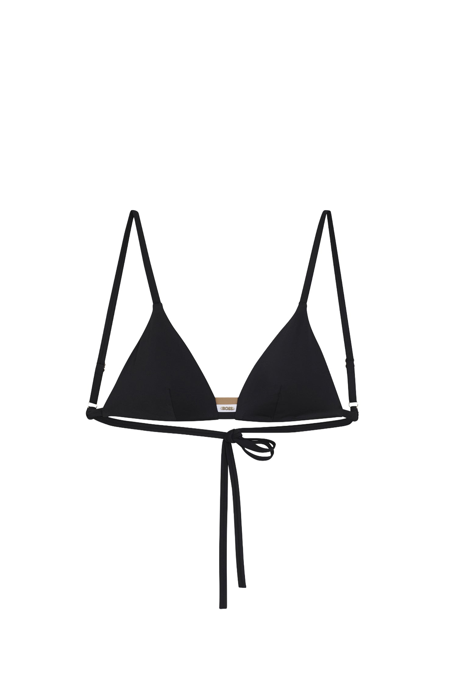 BLACK // BIKINI TOPS ICONIC TRIANGLE