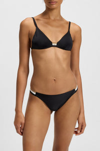 BLACK // BIKINI TOPS ICONIC TRIANGLE