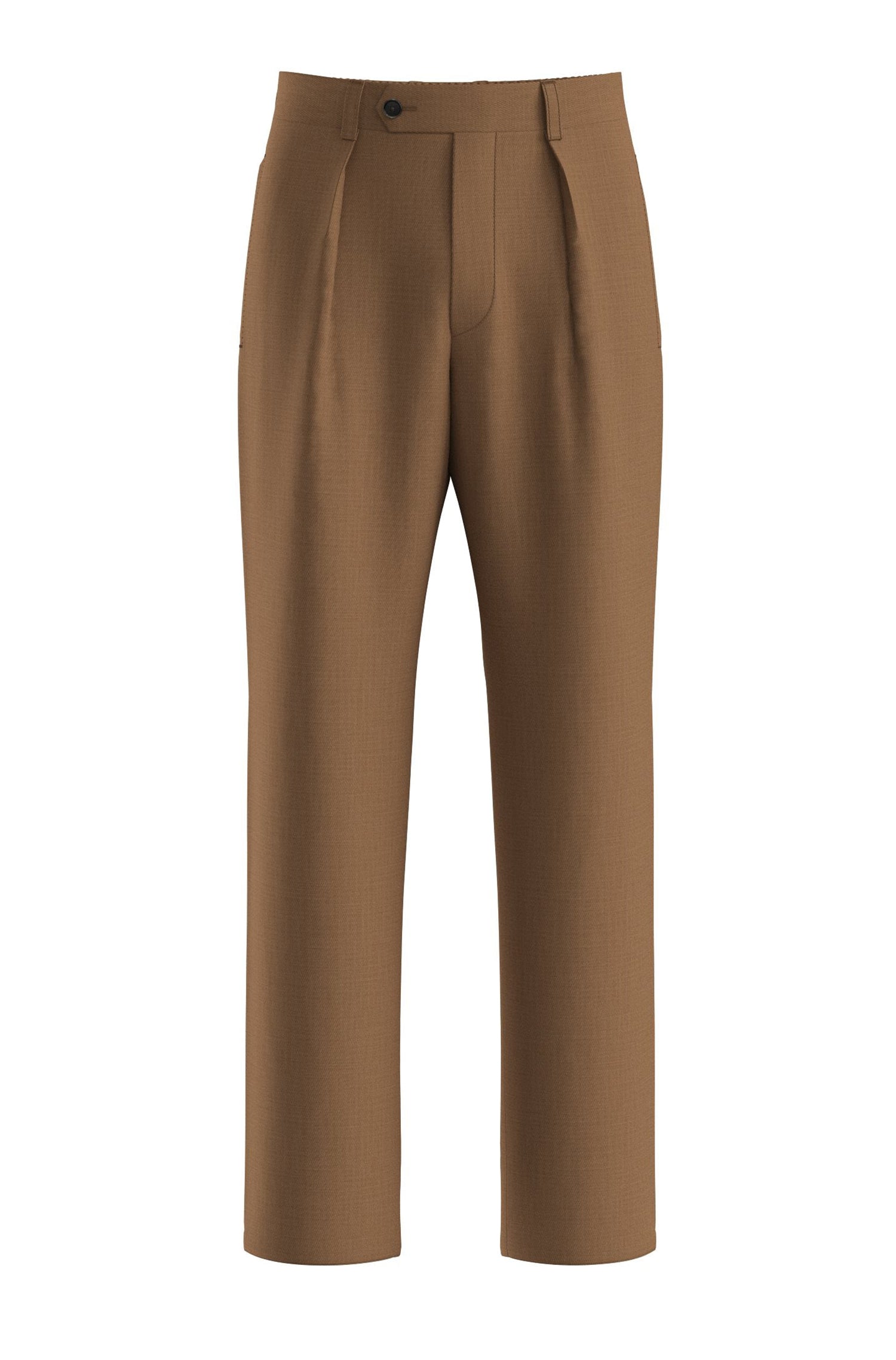 MEDIUM BROWN // FORMAL TROUSERS L-PORT-CW-253