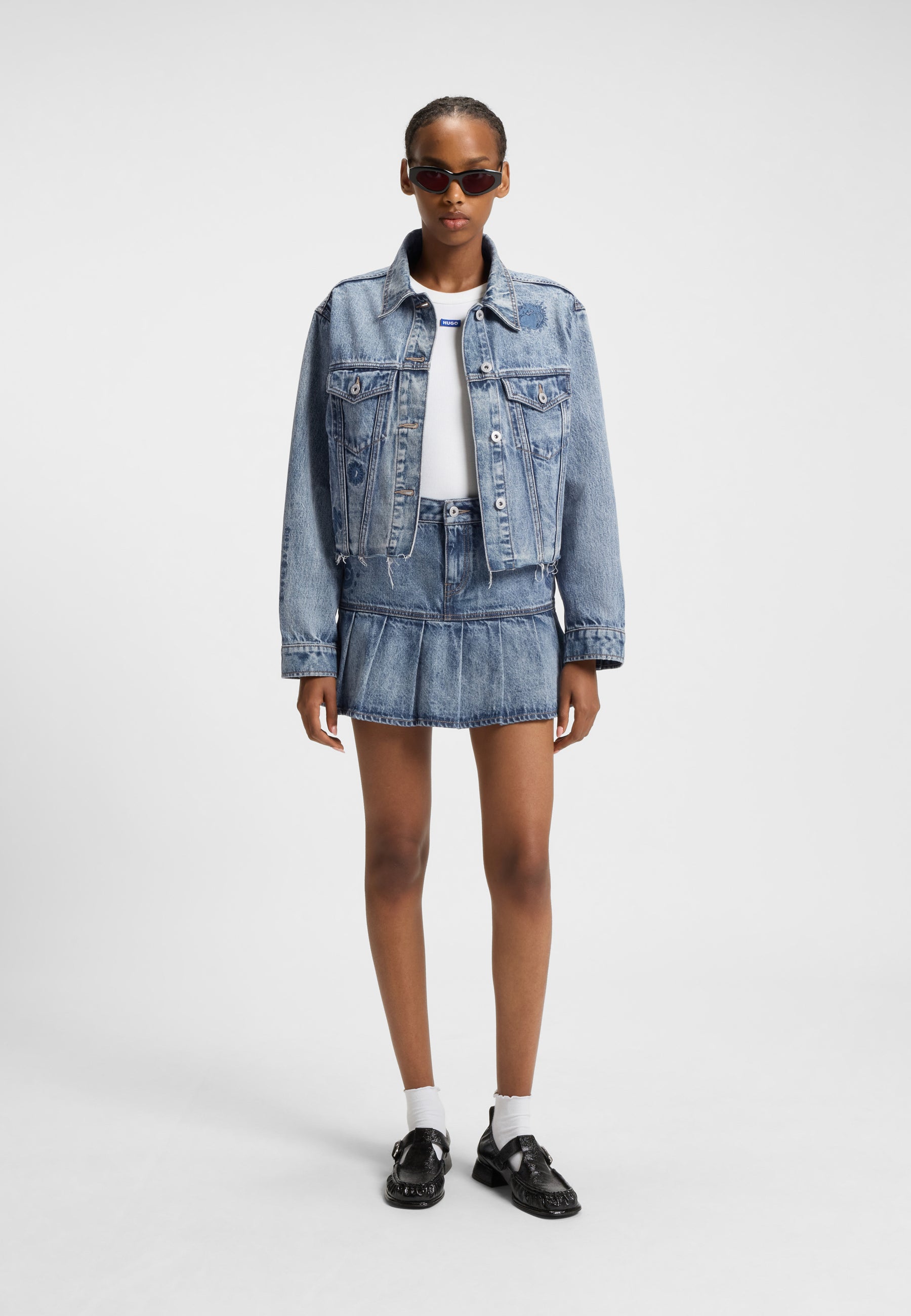 MEDIUM BLUE // CASUAL SKIRTS GABY_B