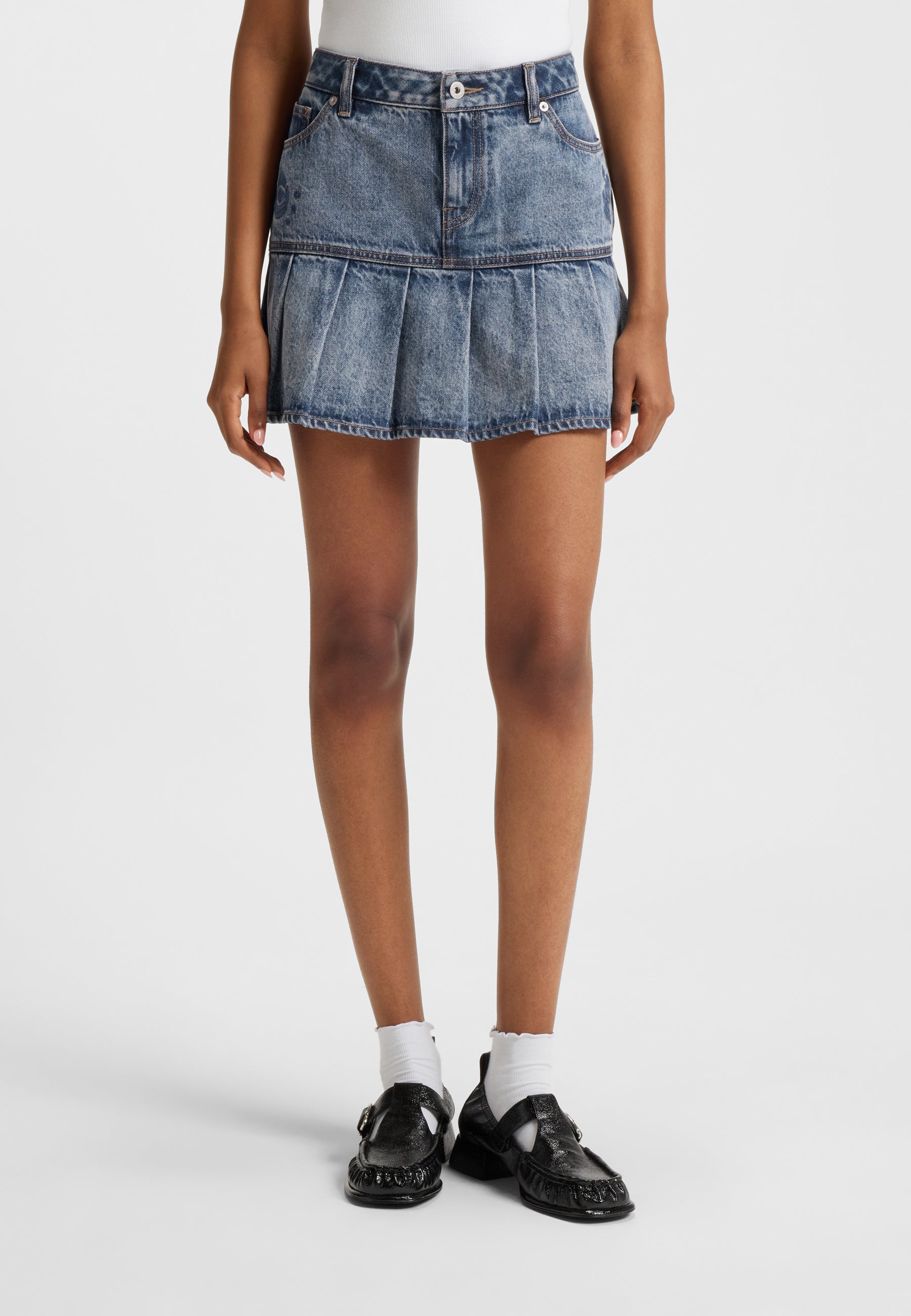 MEDIUM BLUE // CASUAL SKIRTS GABY_B