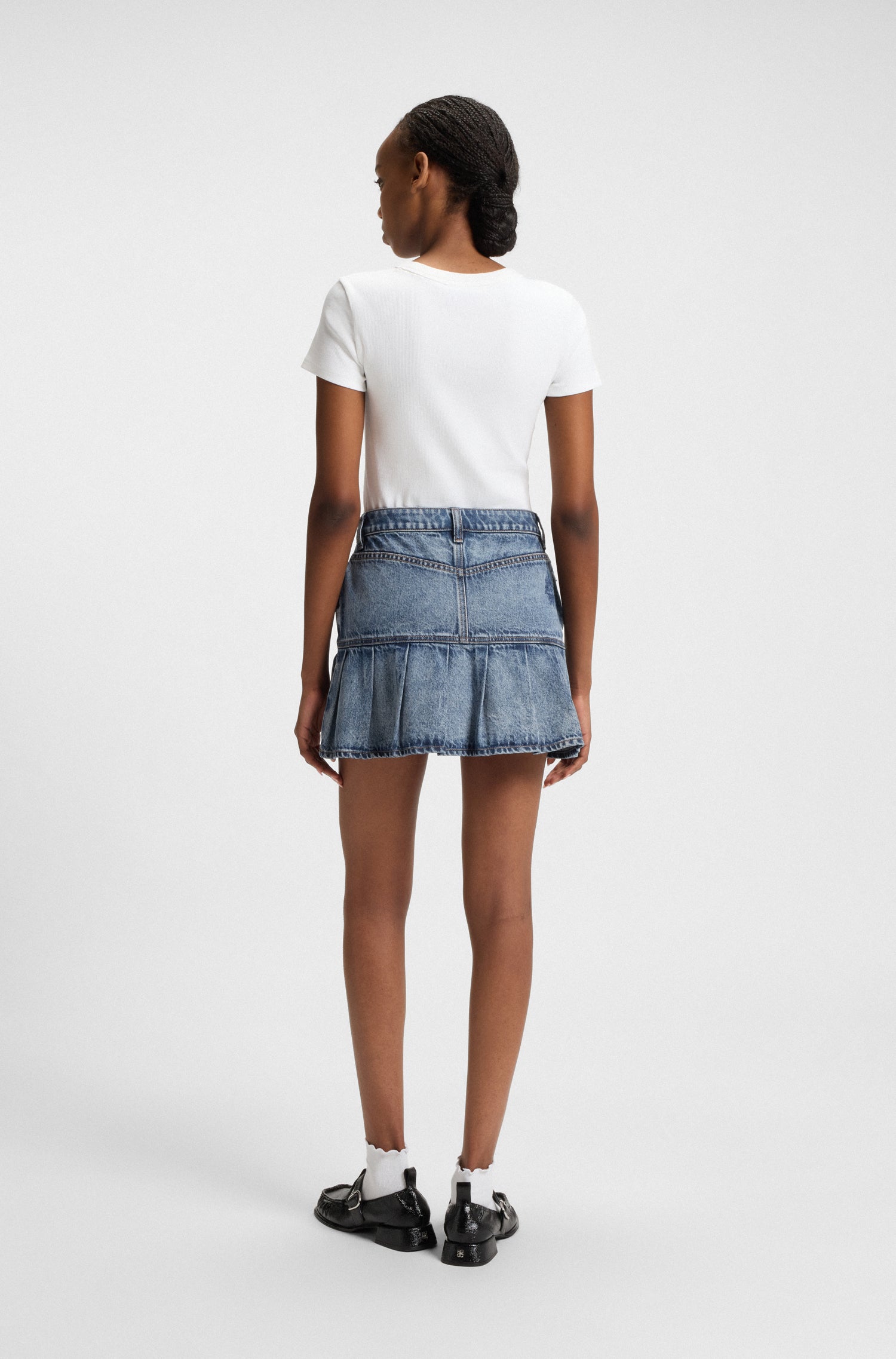 MEDIUM BLUE // CASUAL SKIRTS GABY_B