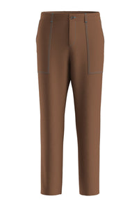 MEDIUM BROWN // FORMAL TROUSERS C-PITT-PATCH-253