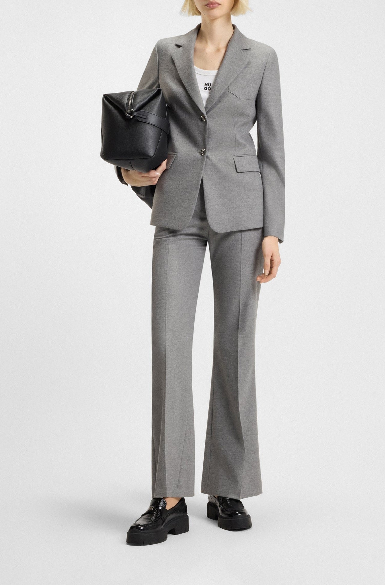SILVER // FORMAL TROUSERS HEZANE