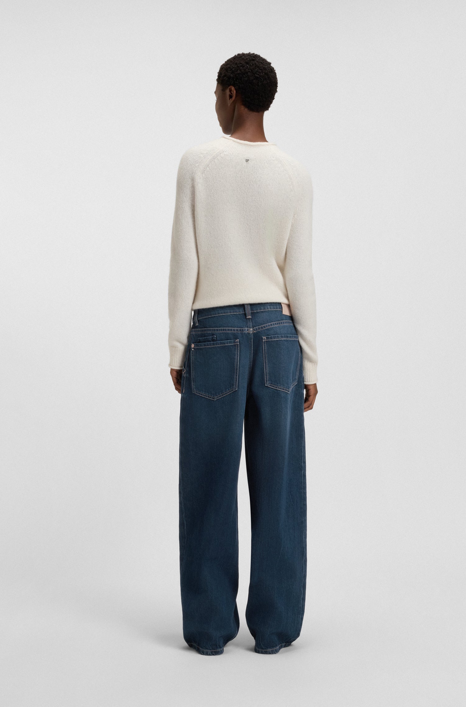 GREEN // JEANS C_SLOUCHY PLTD MR