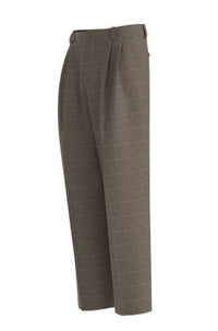 Pantalon de costume Fedix à carreaux en laine mélangée - Medium Beige