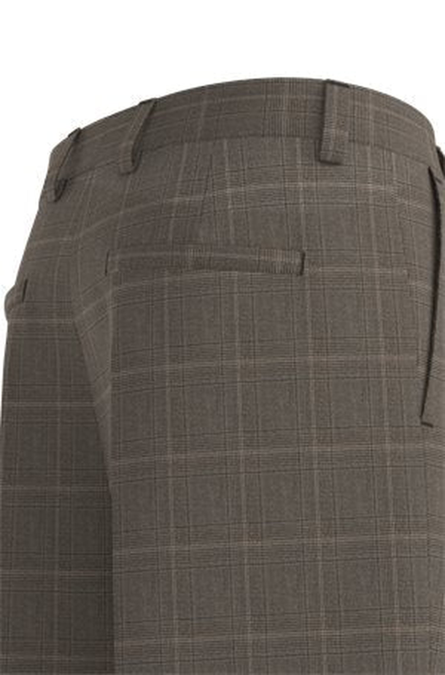 Pantalon de costume Fedix à carreaux en laine mélangée - Medium Beige