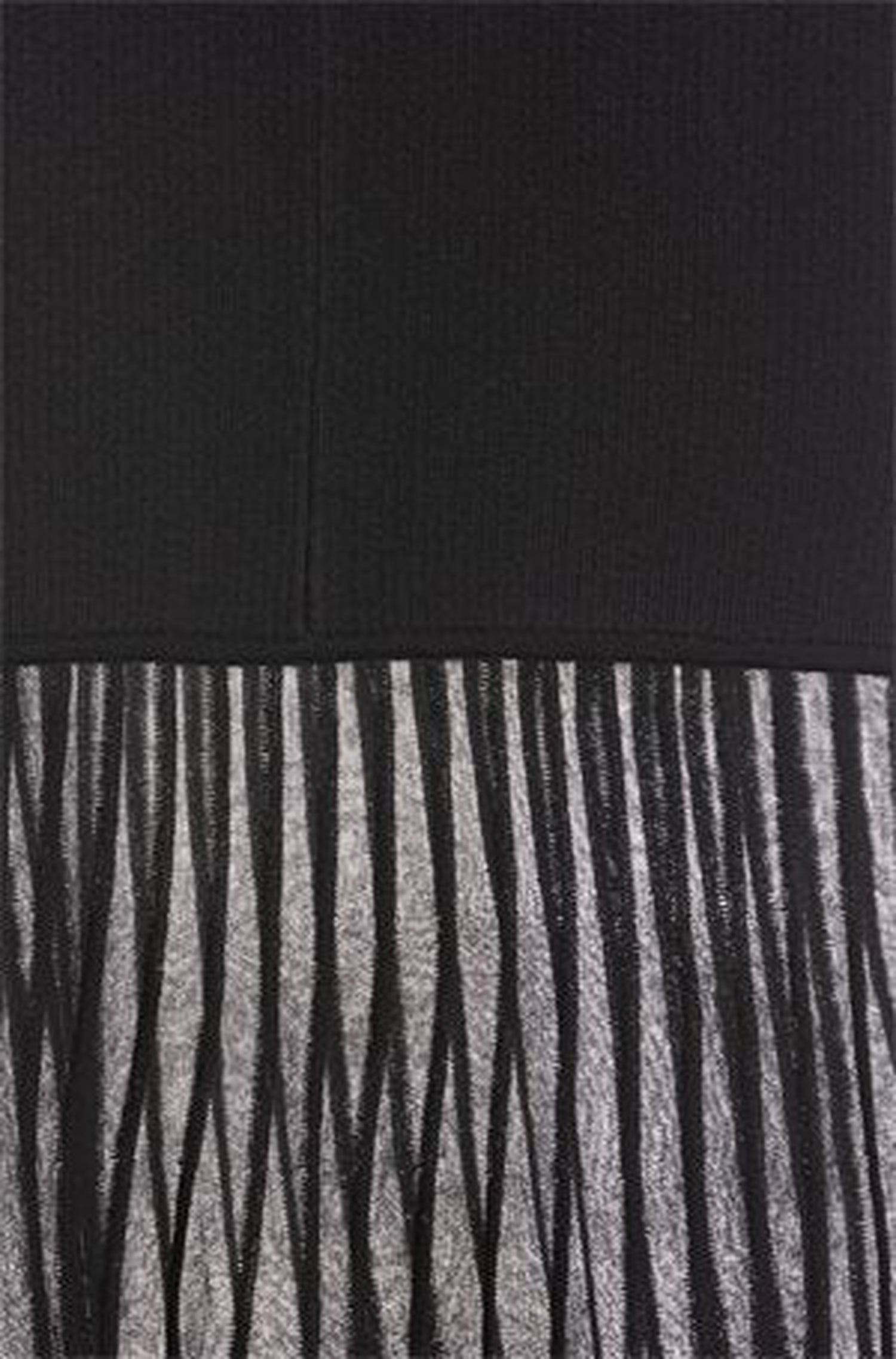 Wool dress with balloon sleeves - Black