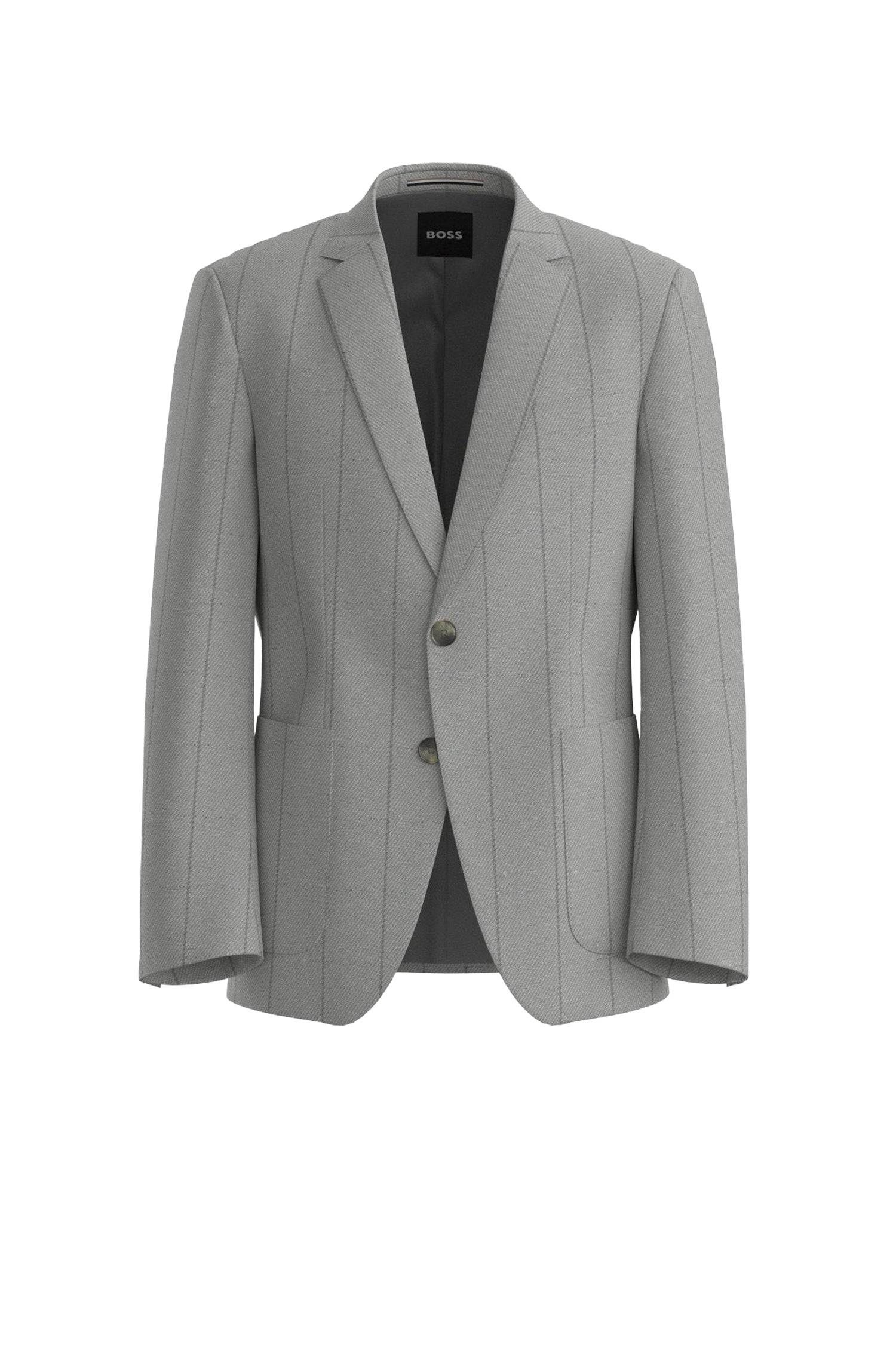 Veste de costume Hutson en laine - Open Grey