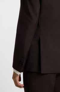 DARK BROWN // SUITS H-HUGE-2PCS-TUXS-254