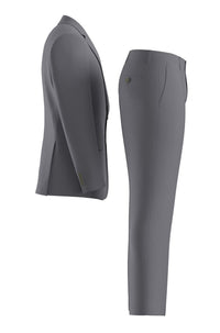 MEDIUM GREY // BUSINESS SUITS H-HUGE-2PCS-253