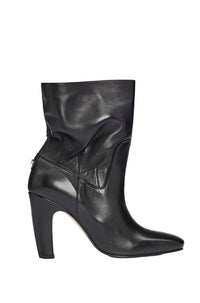 Aleya leather ankle boots - Black