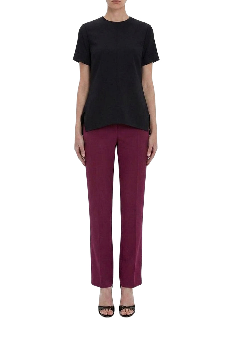 Short Sleeve Lightweight Stretch Top - Black