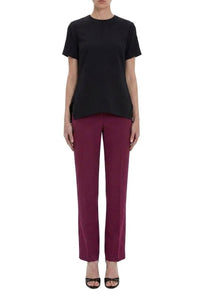 V Front Cropped Trouser - Rasperry Jam