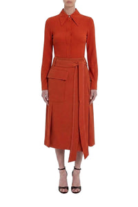 Trench Skirt - Brick