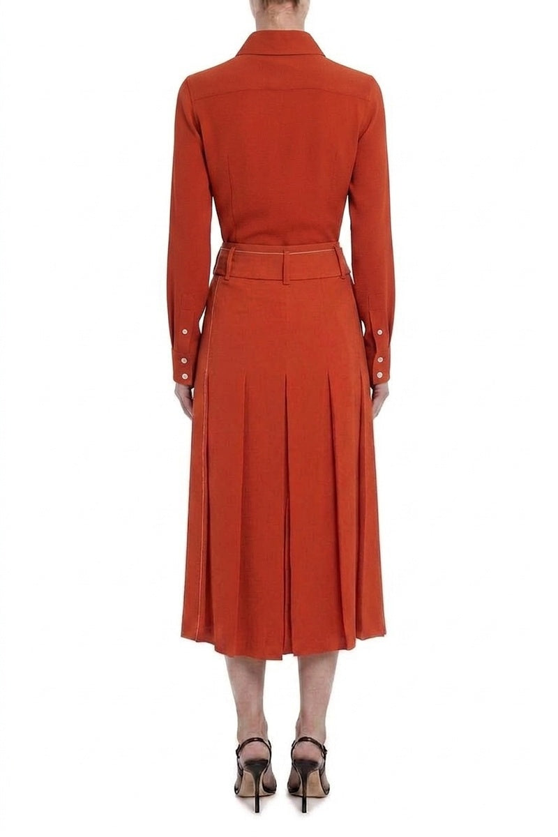 Fitted Blouse - Brick